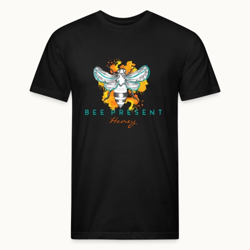 Bee Present Honey Tee - Fitted Cotton/Poly T-Shirt by Next Level