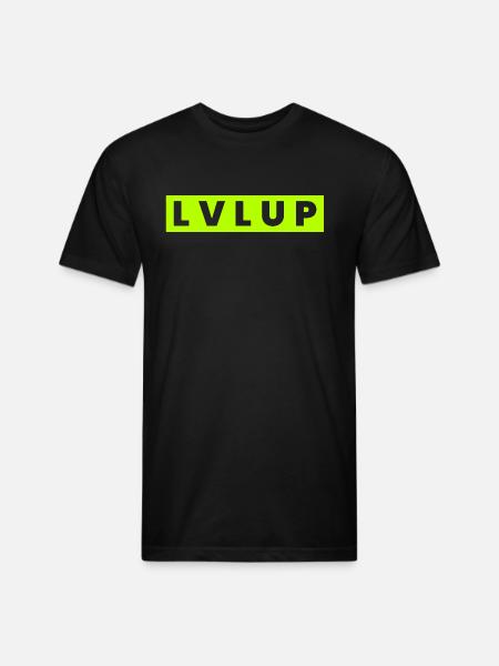Level Up - Unisex Poly/Cotton T-Shirt - black