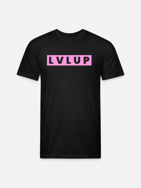 Level Up - Unisex Poly/Cotton T-Shirt - black