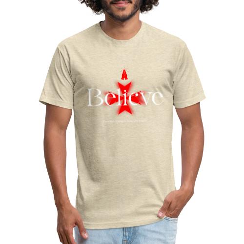 The Future Belongs to Those Who Believe - Unisex Poly/Cotton T-Shirt