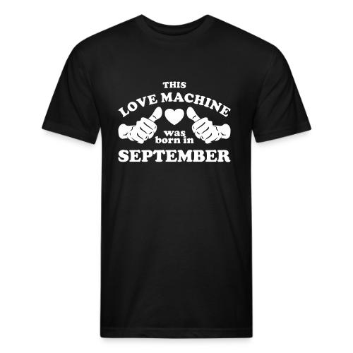This Love Machine Was Born In September - Unisex Poly/Cotton T-Shirt