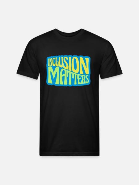 inclusion matters logo quote - Unisex Poly/Cotton T-Shirt - black