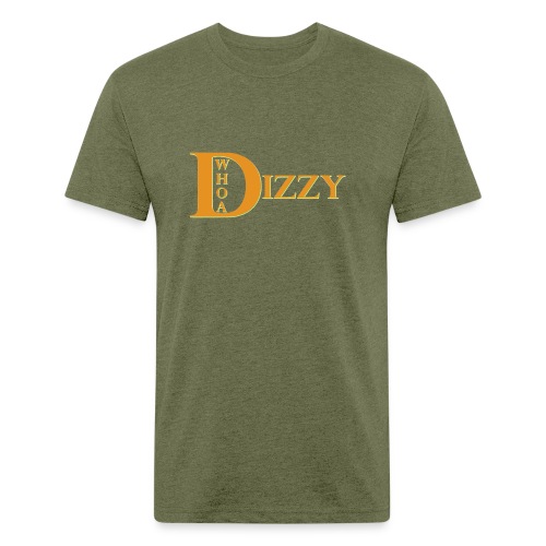 Whoa Dizzy Halloween Colors - Men’s Fitted Poly/Cotton T-Shirt