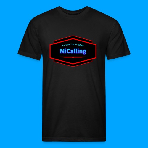 MiCalling Full Logo Product (With Black Inside) - Fitted Cotton/Poly T-Shirt by Next Level