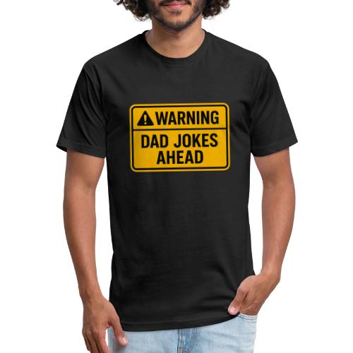 Fathers Day Gift Warning Dad Jokes Ahead T-Shirt - Unisex Poly/Cotton T-Shirt