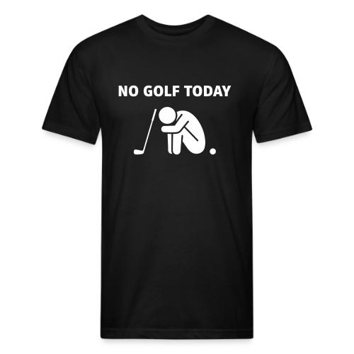 No Golf Today - Sad Golfer Gift Tee for Men - Unisex Poly/Cotton T-Shirt