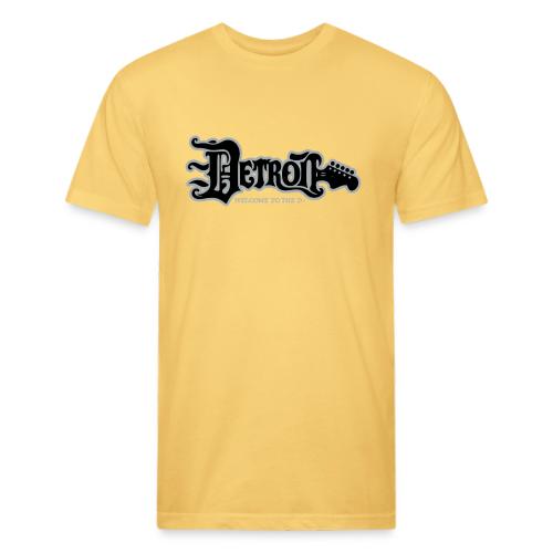 DETROIT GUITAR WTTD BLK SLR REG FONT - Unisex Poly/Cotton T-Shirt