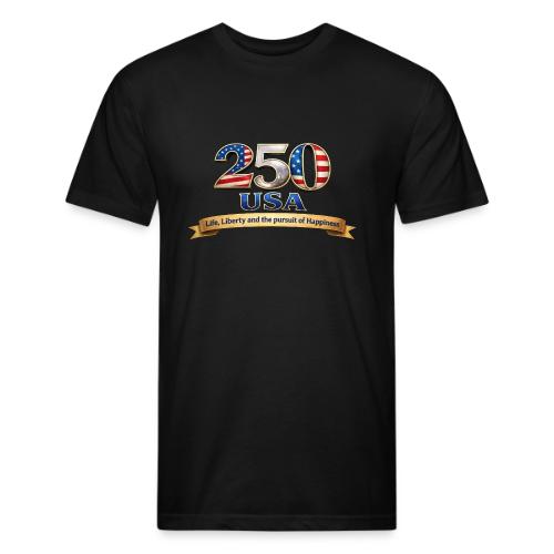 250 USA Liberty Banner - Unisex Poly/Cotton T-Shirt