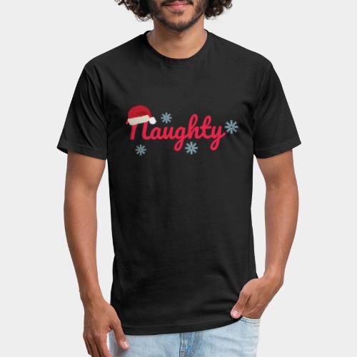 Naughty - Men’s Fitted Poly/Cotton T-Shirt