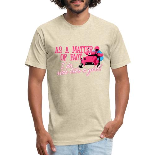 Ride Like a Girl - Men’s Fitted Poly/Cotton T-Shirt