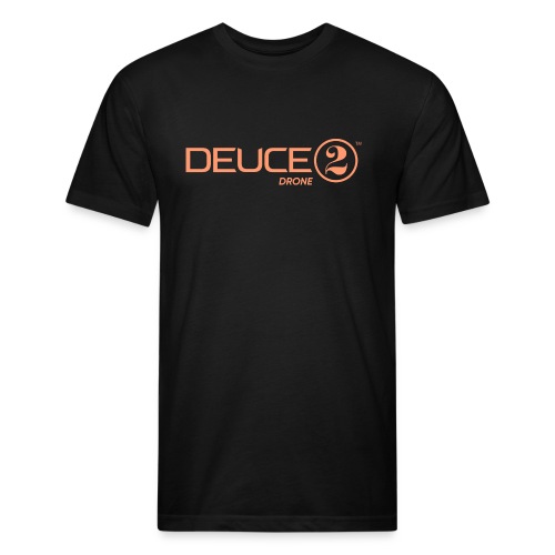 Deuce Drone Full Logo - Men’s Fitted Poly/Cotton T-Shirt