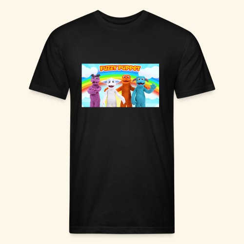 Fuzzy Characters - Men’s Fitted Poly/Cotton T-Shirt