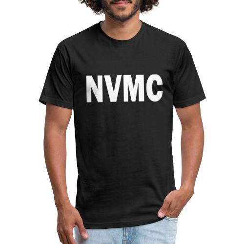 Heritage NVMC white - Men’s Fitted Poly/Cotton T-Shirt