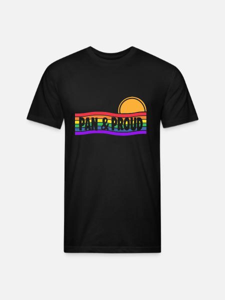 Pan Proud - Unisex Poly/Cotton T-Shirt - black