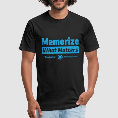 Alternate Design Memorize What Matters - Men’s Fitted Poly/Cotton T-Shirt