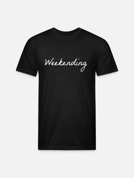 Weekending Casual Weekend - Unisex Poly/Cotton T-Shirt - black