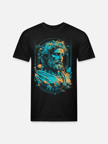 Hermes - Unisex Poly/Cotton T-Shirt - black