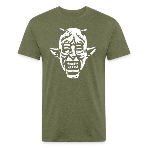Devil Face - Men’s Fitted Poly/Cotton T-Shirt