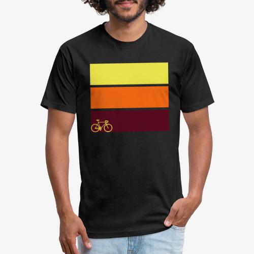 tricolor with bicycle - Unisex Poly/Cotton T-Shirt