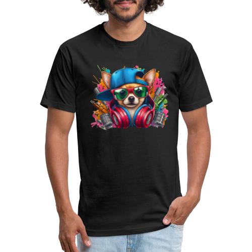 CHIHUAHUA WEARING SUNGLASSES - Unisex Poly/Cotton T-Shirt