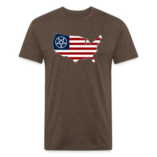 United Satanic America - Unisex Poly/Cotton T-Shirt