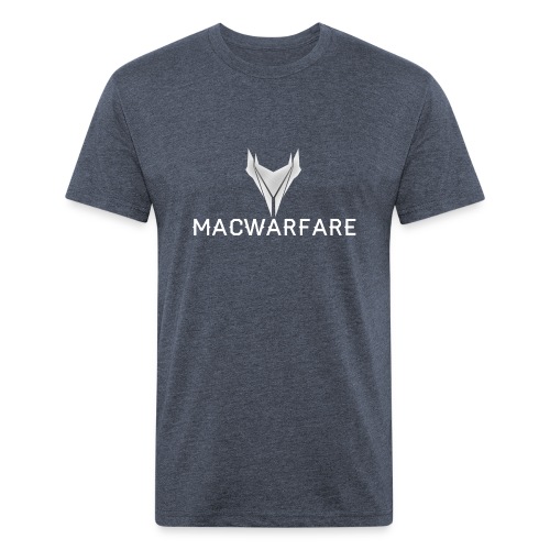 MacWarfare Channel Logo - Men’s Fitted Poly/Cotton T-Shirt