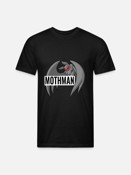 Mothman - Unisex Poly/Cotton T-Shirt - black