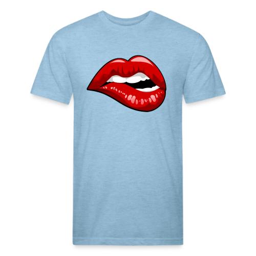 Lip Bite - Unisex Poly/Cotton T-Shirt