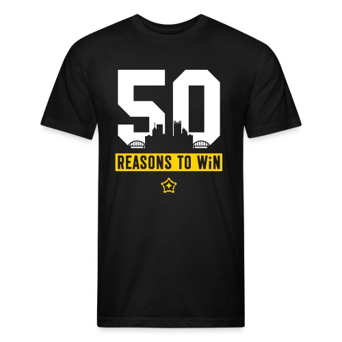 50reasons - Fitted Cotton/Poly T-Shirt by Next Level