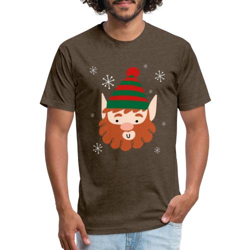Cool Santas Elf - Fitted Cotton/Poly T-Shirt by Next Level
