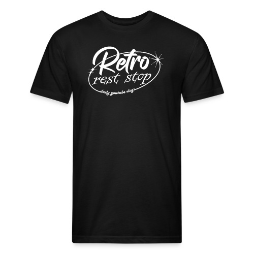 Retro Rest Stop 2 - Fitted Cotton/Poly T-Shirt by Next Level