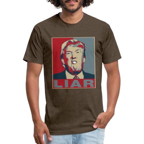 Trump Liar Ugly Christmas - Fitted Cotton/Poly T-Shirt by Next Level