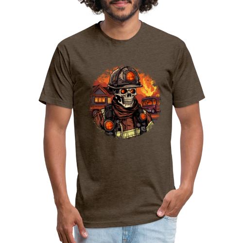 Skeletons Firefighter / fireman skeleton - Unisex Poly/Cotton T-Shirt