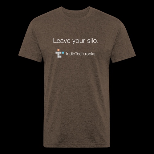 Leave Your Silo - Men’s Fitted Poly/Cotton T-Shirt