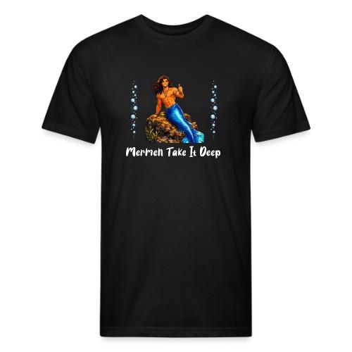 Merman Take It Deep - Unisex Poly/Cotton T-Shirt