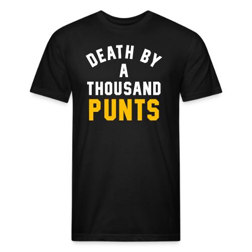 Death By A Thousand Punts - Men’s Fitted Poly/Cotton T-Shirt