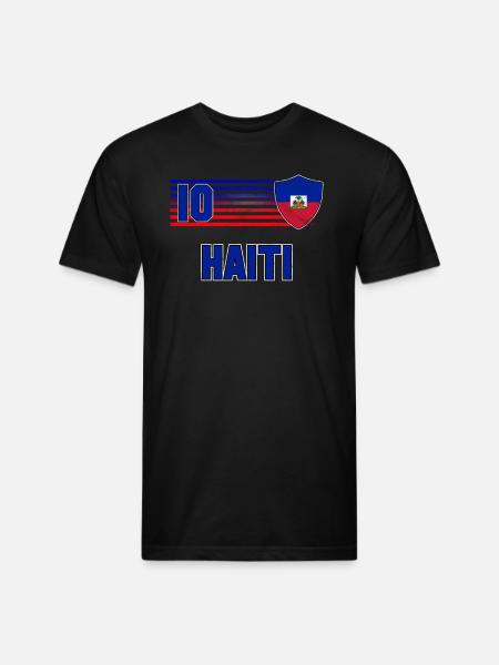 Haiti - Unisex Poly/Cotton T-Shirt - black