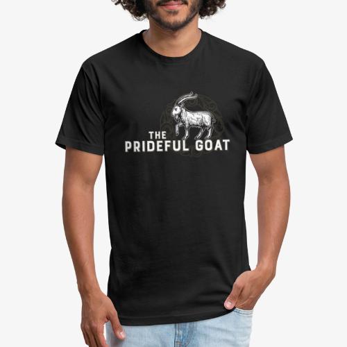 The Prideful Goad Horizontal for Dark Backgrounds - Men’s Fitted Poly/Cotton T-Shirt
