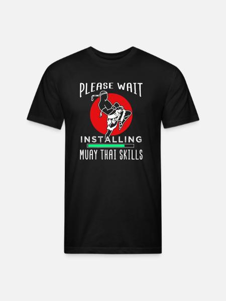Muay Thai - Unisex Poly/Cotton T-Shirt - black