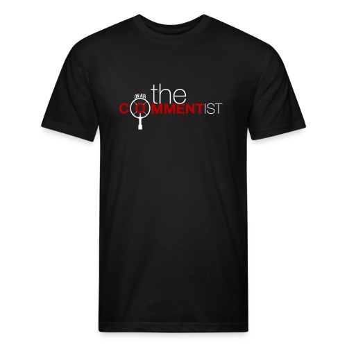 The Commentist Logo - Men’s Fitted Poly/Cotton T-Shirt