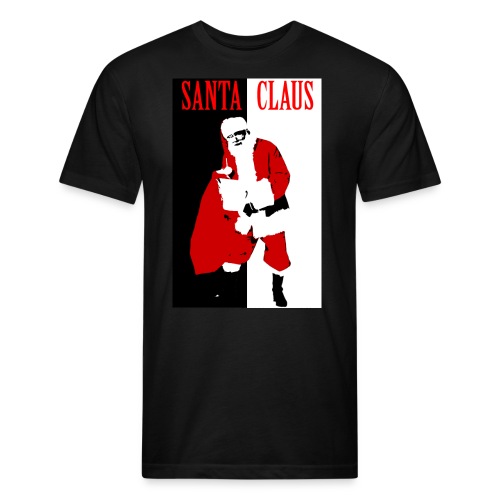 Santa Gangster - Fitted Cotton/Poly T-Shirt by Next Level