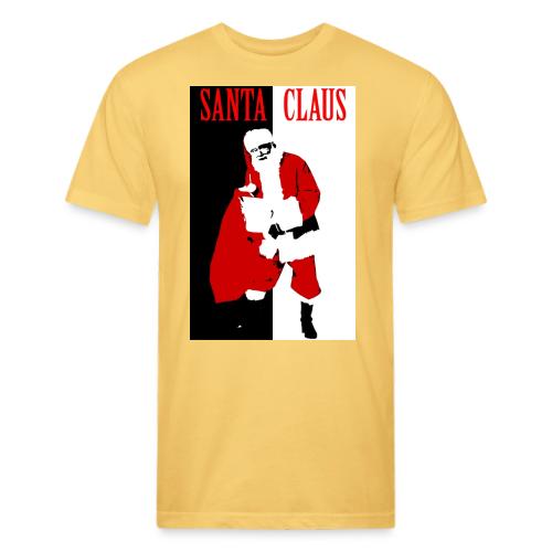 Santa Gangster - Men’s Fitted Poly/Cotton T-Shirt