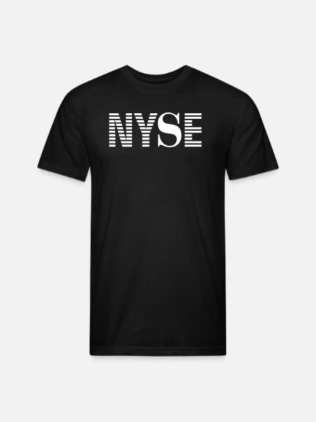 Nyse New York Stock Exchange - Unisex Poly/Cotton T-Shirt - black