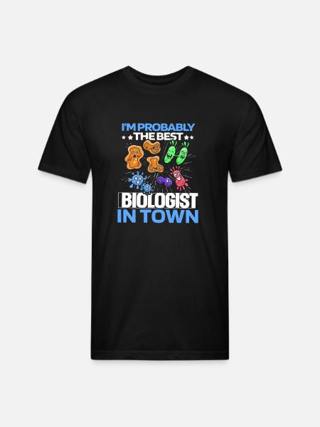 Biology Biologist Cells - Unisex Poly/Cotton T-Shirt - black