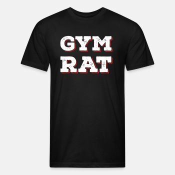 Gym Rat - Fitted Cotton/Poly T-Shirt for men