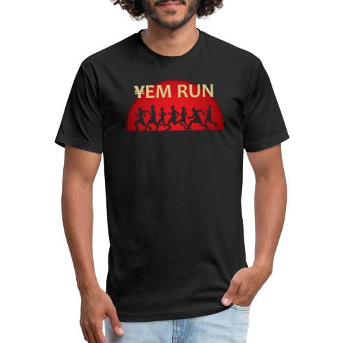 YEM RUN - Men’s Fitted Poly/Cotton T-Shirt