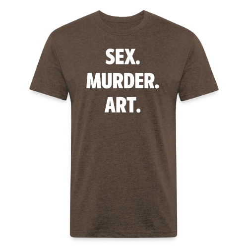 SEX MURDER ART - Men’s Fitted Poly/Cotton T-Shirt
