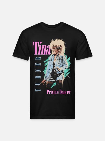 Tina Turner Private Dancer Design - Unisex Poly/Cotton T-Shirt - black