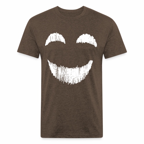 Creepy Monster Nightmare Halloween Face - Men’s Fitted Poly/Cotton T-Shirt