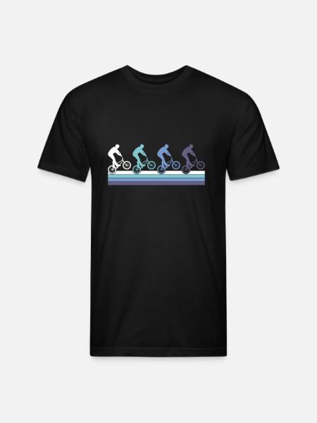 BMX Action - Unisex Poly/Cotton T-Shirt - black